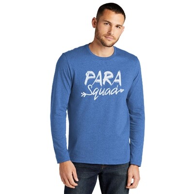 Para Squad District Re-Tee Long Sleeve T-Shirt - Blue Heather