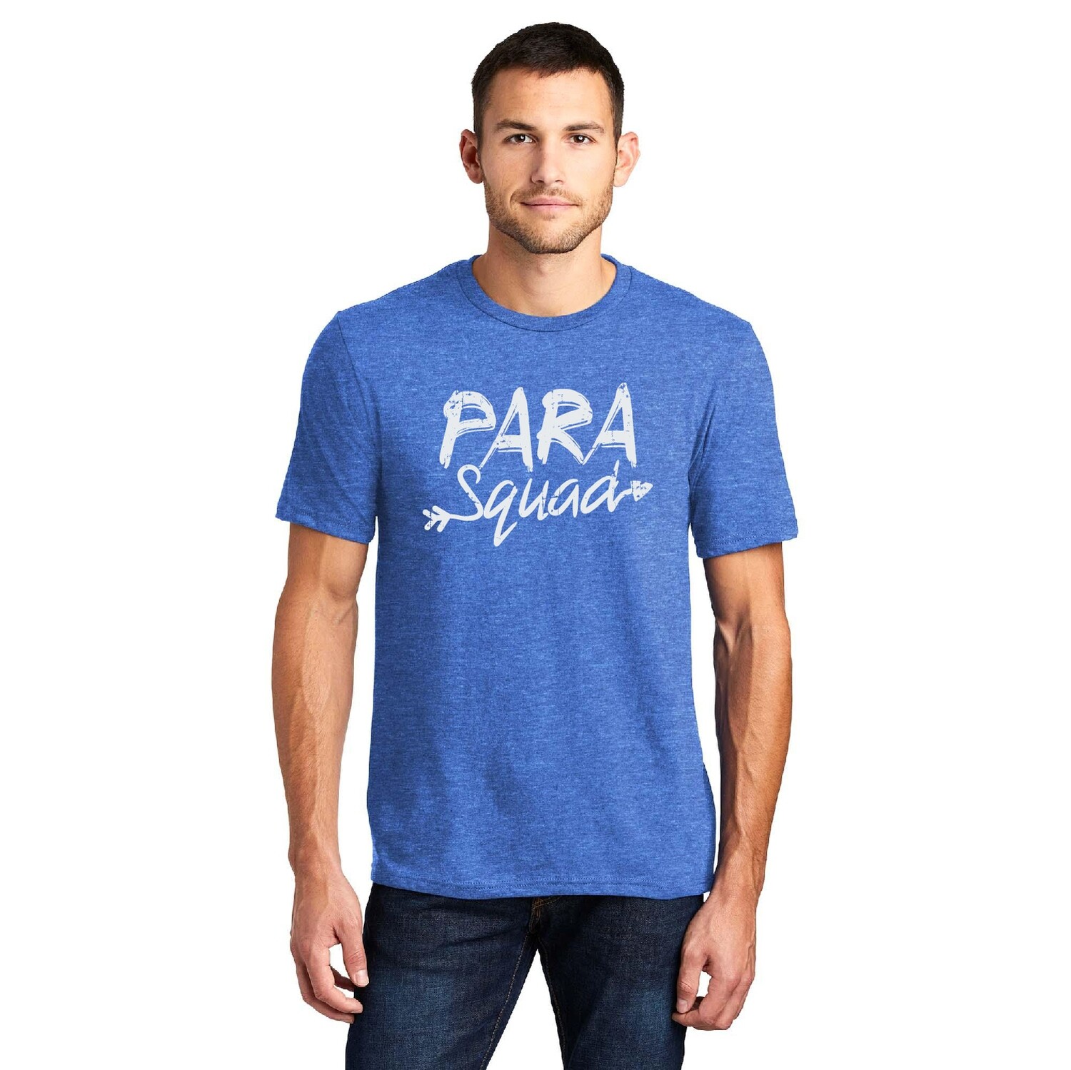 Para Squad Super-Soft District Adult T-Shirt - Heathered Royal