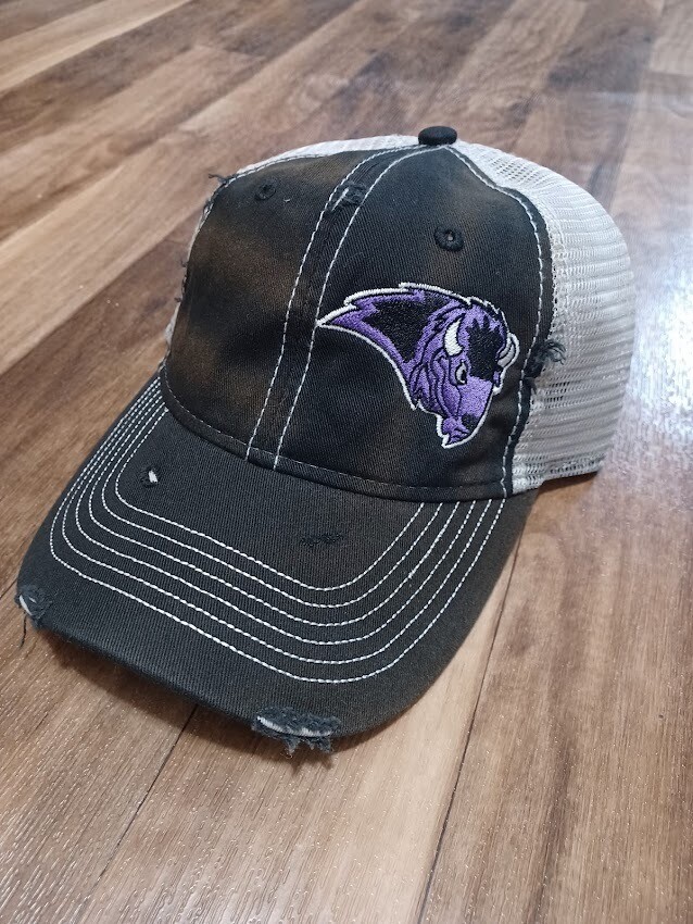 Bison Dirty-Washed Mesh-Back Cap - Sportsman (2-Color Options)