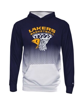 HLWW Lakers Basketball Badger Polyester Moisture Wicking Hoodie