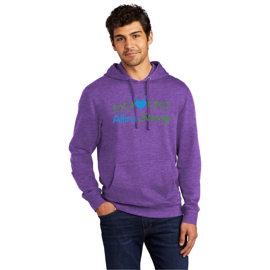 Allina Strong Heather Purple Soft Fleece Hoodie #ALLINASTRONG