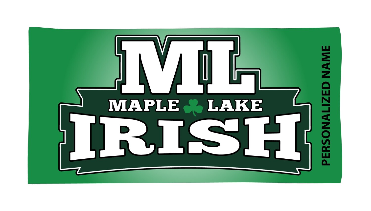 Awesome &amp; Soft Maple Lake Irish 30x60 Pool / Beach Towel - PERSONALIZED
