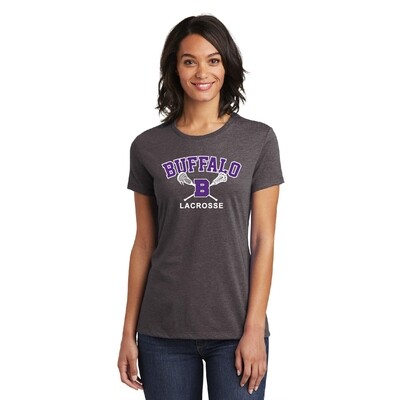 Buffalo Lacrosse District Women’s Very Important Tee - DT6002 - Heathered Charcoal