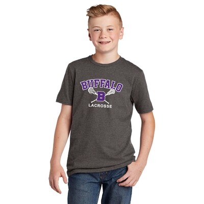 Buffalo Lacrosse District Youth Very Important Tee - DT6000Y - Heathered Charcoal