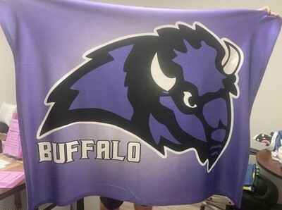 Buffalo Bison 50x60 Plush Photo Blanket - Light Weight
