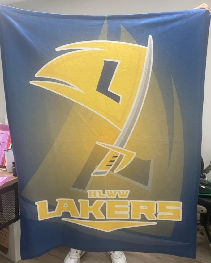 HLWW Lakers 50x60 Plush Photo Blanket - Light Weight