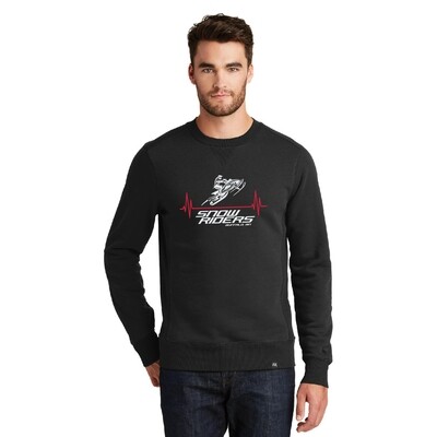 Snow Riders Heartbeat New Era French Terry Crew - NEA501 - Black