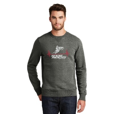 Snow Riders Heartbeat New Era French Terry Crew - NEA501 - Black Twist