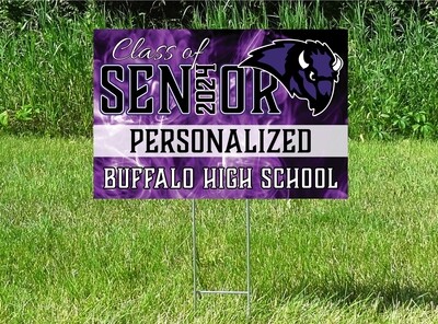 Buffalo Bison Senior Class Of 2024 Yard Sign - PERSONALIZED