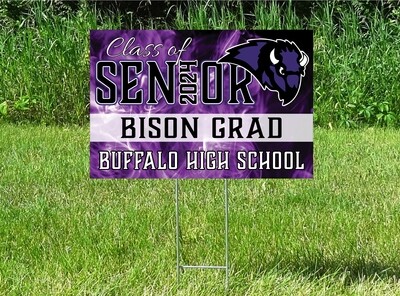 Buffalo Bison Senior Class Of 2024 Yard Sign