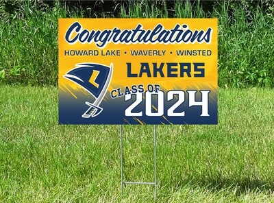 HLWW Lakers Senior Class Of 2024 Yard Sign