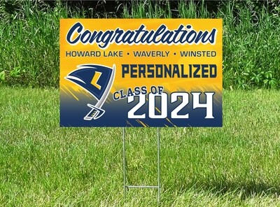 HLWW Lakers Senior Class Of 2024 Yard Sign - PERSONALIZED