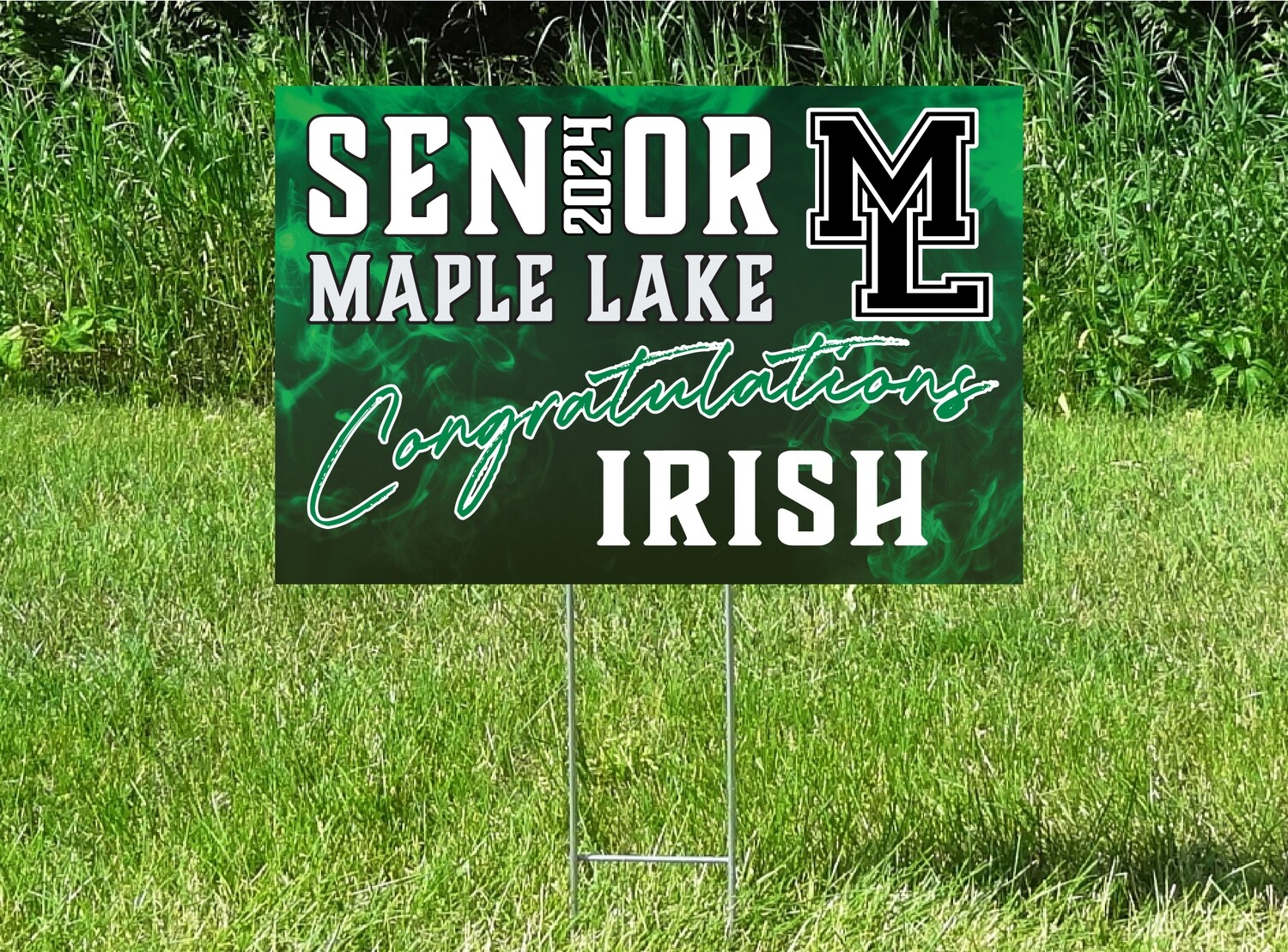 Maple Lake Irish Senior Class Of 2024 Yard Sign