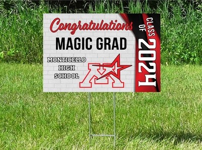Monticello Magic Senior Class Of 2024 Yard Sign