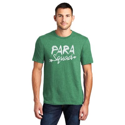 Para Squad Super-Soft District Adult T-Shirt - Heathered Kelly Green