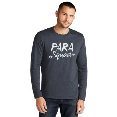 Para Squad District Re-Tee Long Sleeve T-Shirt - Heathered Navy