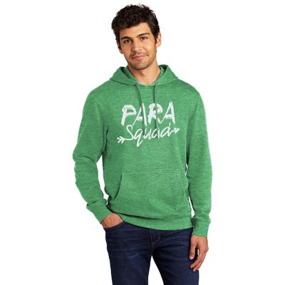 Para Squad Super-Soft District Adult Hoodie - Heathered Kelly Green
