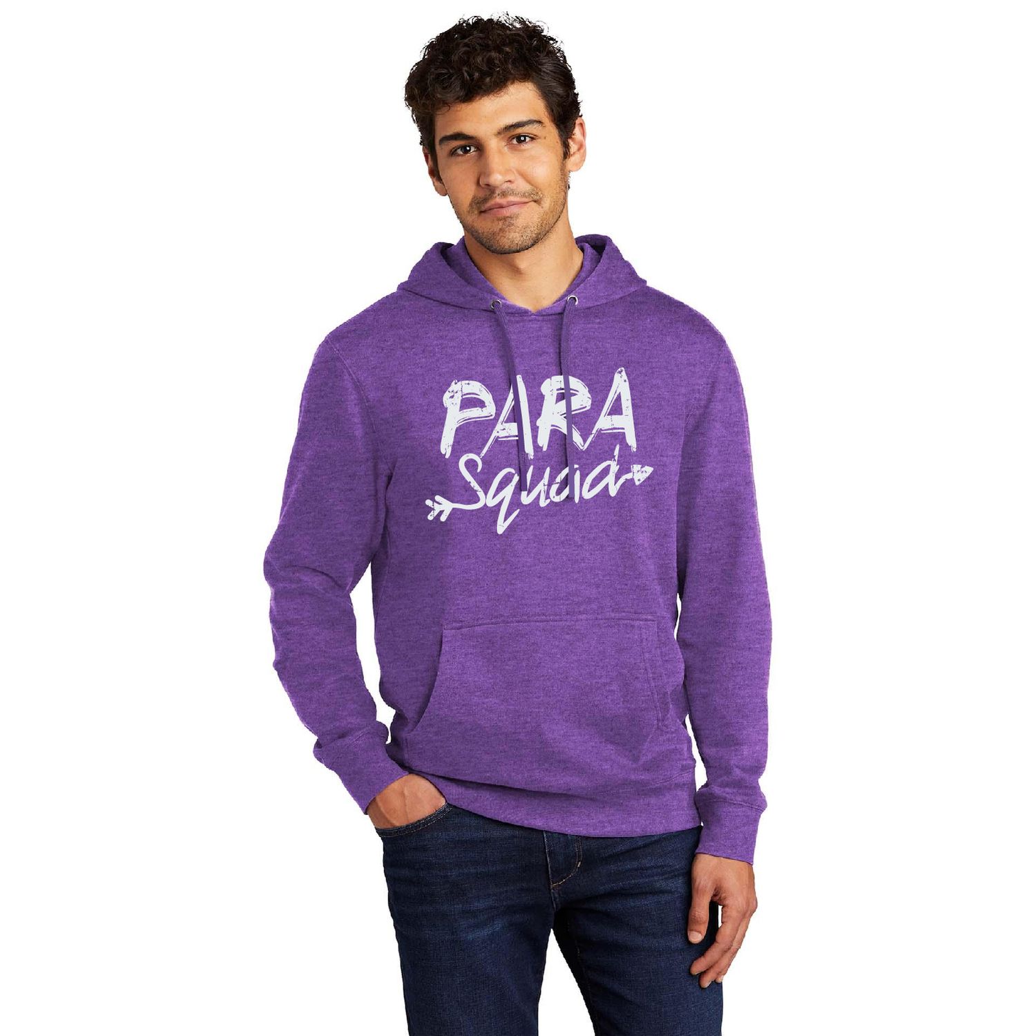 Para Squad Super-Soft District Adult Hoodie - Heathered Purple