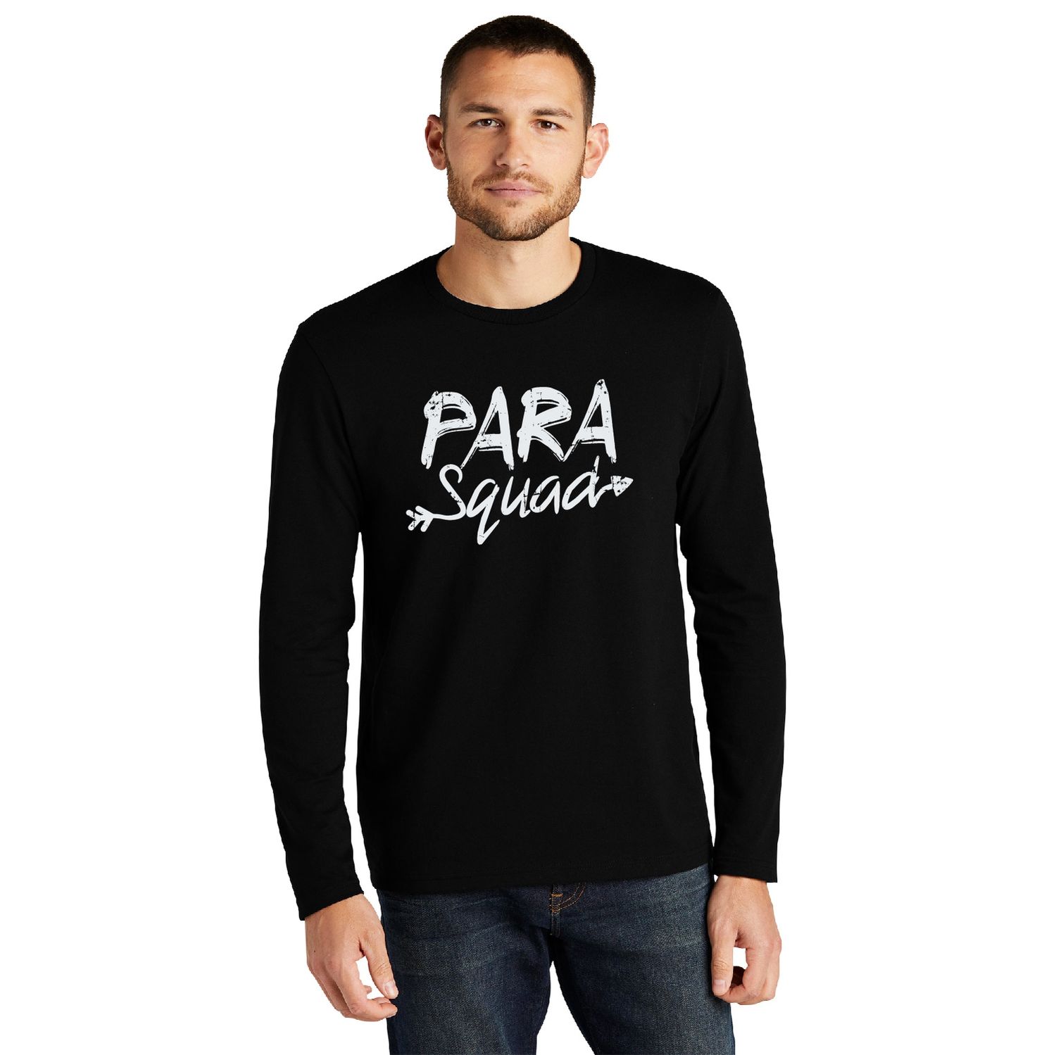 Para Squad District Re-Tee Long Sleeve T-Shirt - Black