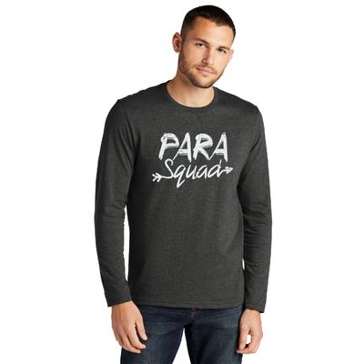 Para Squad District Re-Tee Long Sleeve T-Shirt - Heathered Charcoal