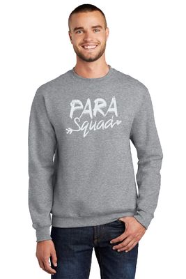 Para Squad Port &amp; Co Adult Crewneck Sweatshirt - Athletic Heather