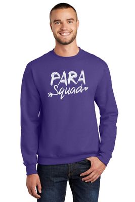 Para Squad Port &amp; Co Adult Crewneck Sweatshirt - Purple