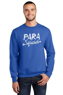 Para Squad Port &amp; Co Adult Crewneck Sweatshirt - Royal