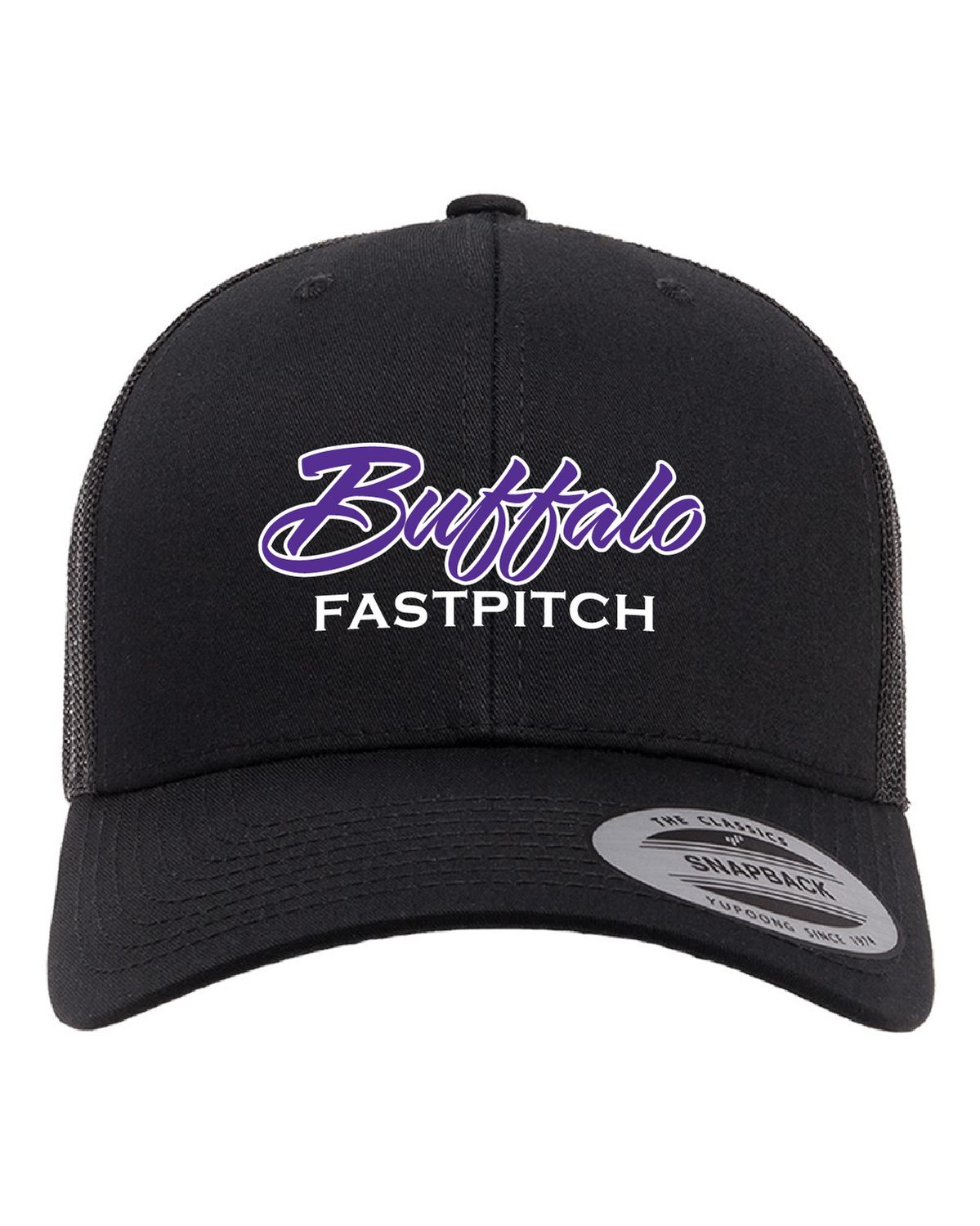 Buffalo Girls Fastpitch YP Classics - Retro Trucker Cap - 6606 - Black Buffalo Girls Fastpitch YP Classics - Retro Trucker Cap - 6606 - Black