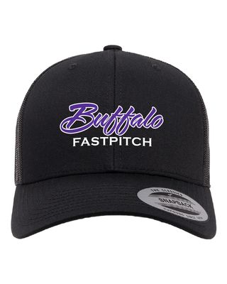 Buffalo Girls Fastpitch YP Classics - Retro Trucker Cap - 6606 - Black