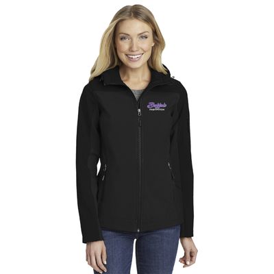 Buffalo Girls Fastpitch Port Authority Women's Hooded Core Soft Shell Jacket - L335 - Black