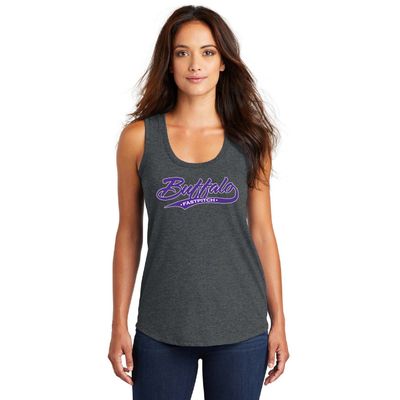Buffalo Girls Fastpitch District Women’s Perfect Tri Racerback Tank - DM138L - Black Frost