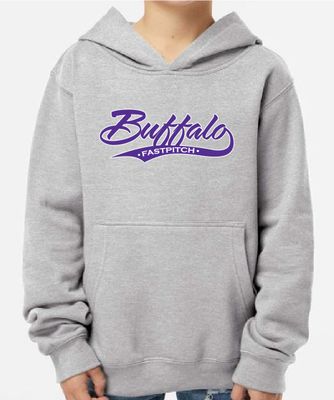 Buffalo Girls Fastpitch Independent Trading Co. - Youth Midweight Hooded Sweatshirt - SS4001Y (2-Colors)