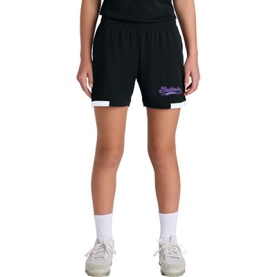 Buffalo Girls Fastpitch Sport-Tek Youth Club 5” Short - YST442 - Black/White