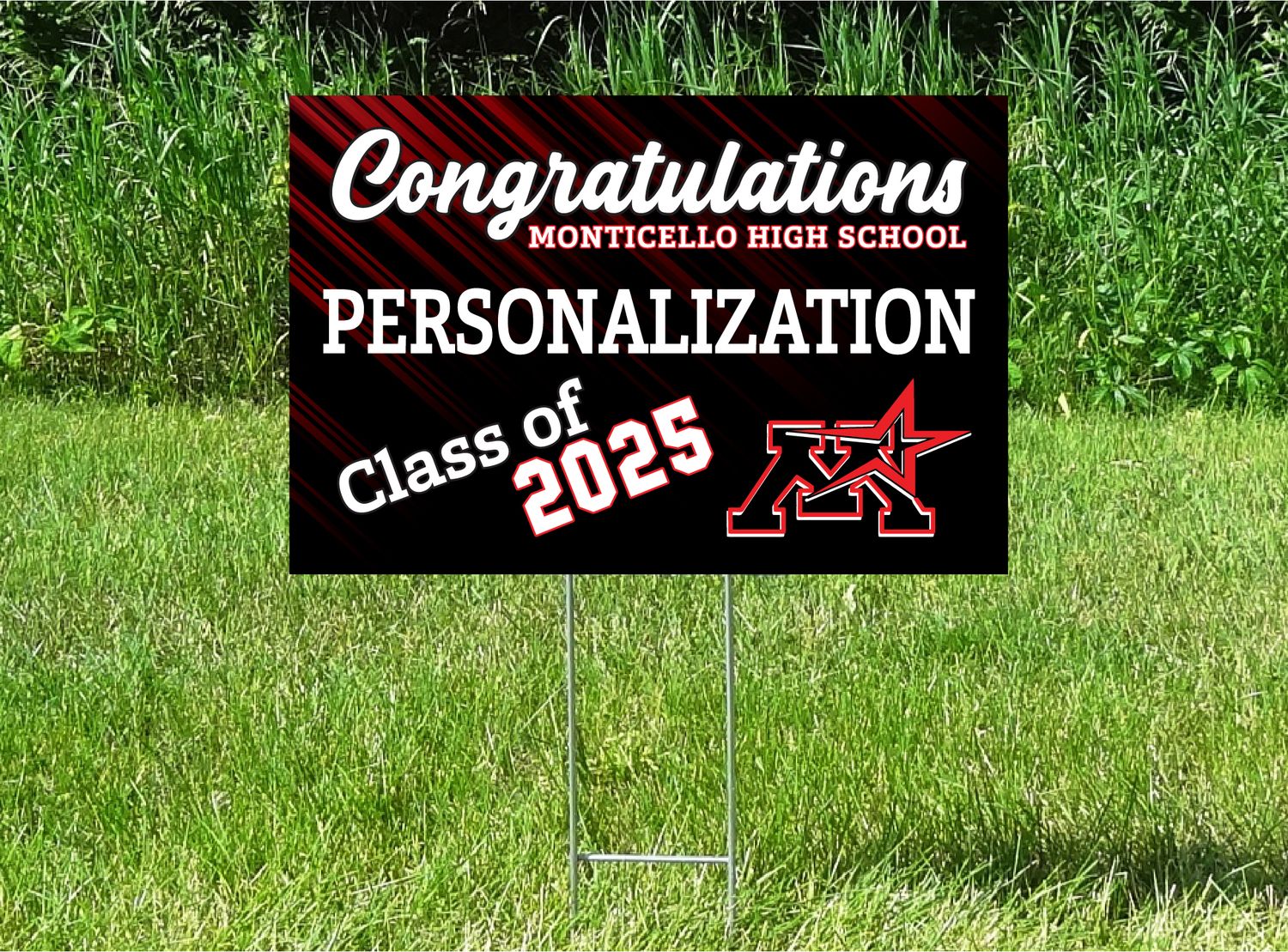 Monticello Magic Senior Class Of 2025 Yard Sign - PERSONALIZED