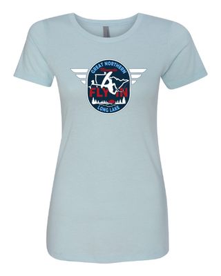 2025 Great Northern Fly In Next Level - Women’s CVC T-Shirt - 6610 - Ice Blue
