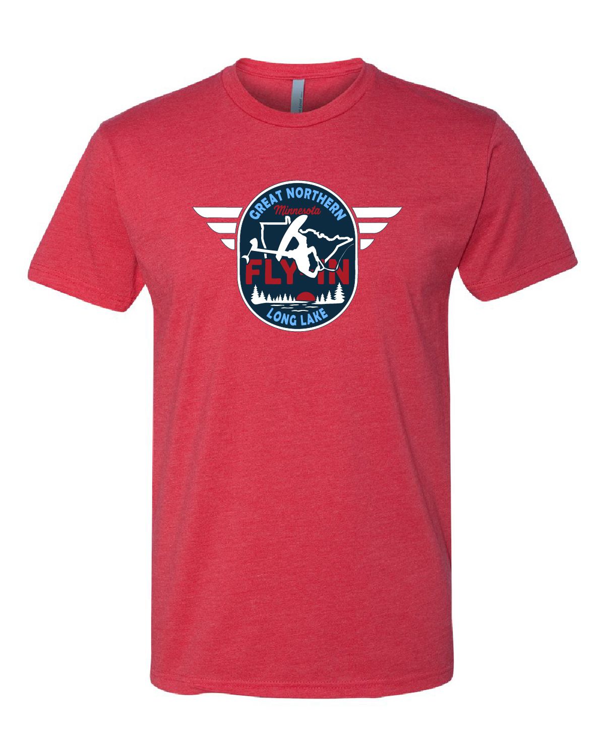 2025 Great Northern Fly In Next Level CVC T-Shirt - 6210 - Red