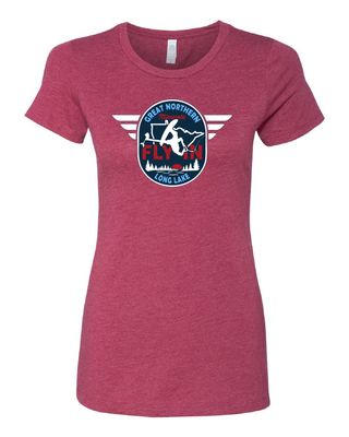 2025 Great Northern Fly In Next Level - Women’s CVC T-Shirt - 6610 - Cardinal