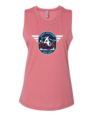 2025 Great Northern Fly In Next Level - Women’s Festival Muscle Tank - 5013 - Smoked Paprika