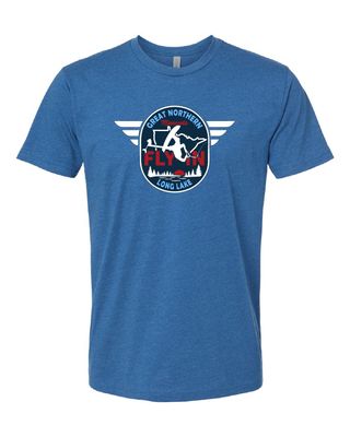 2025 Great Northern Fly In Next Level CVC T-Shirt - 6210 - Heather Cool Blue