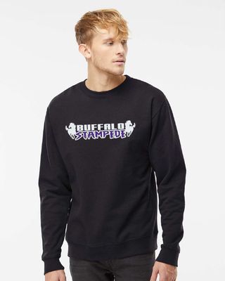 Buffalo Stampede Independent Unisex Midweight Crewneck Sweatshirt - SS3000 - 2-Color Options