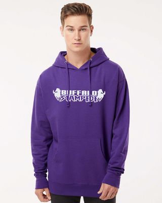 Buffalo Stampede Independent Unisex Midweight Hooded Sweatshirt - SS4500 - 3-Color Options