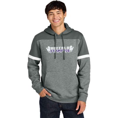 Buffalo Stampede Sport-Tek Drive Fleece Colorblock Hoodie STF205 - 2-Color Options (Personalize Option)