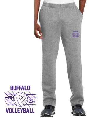 Buffalo Volleyball Sport-Tek Open Bottom Sweatpant - ST257 - 2-Color Options