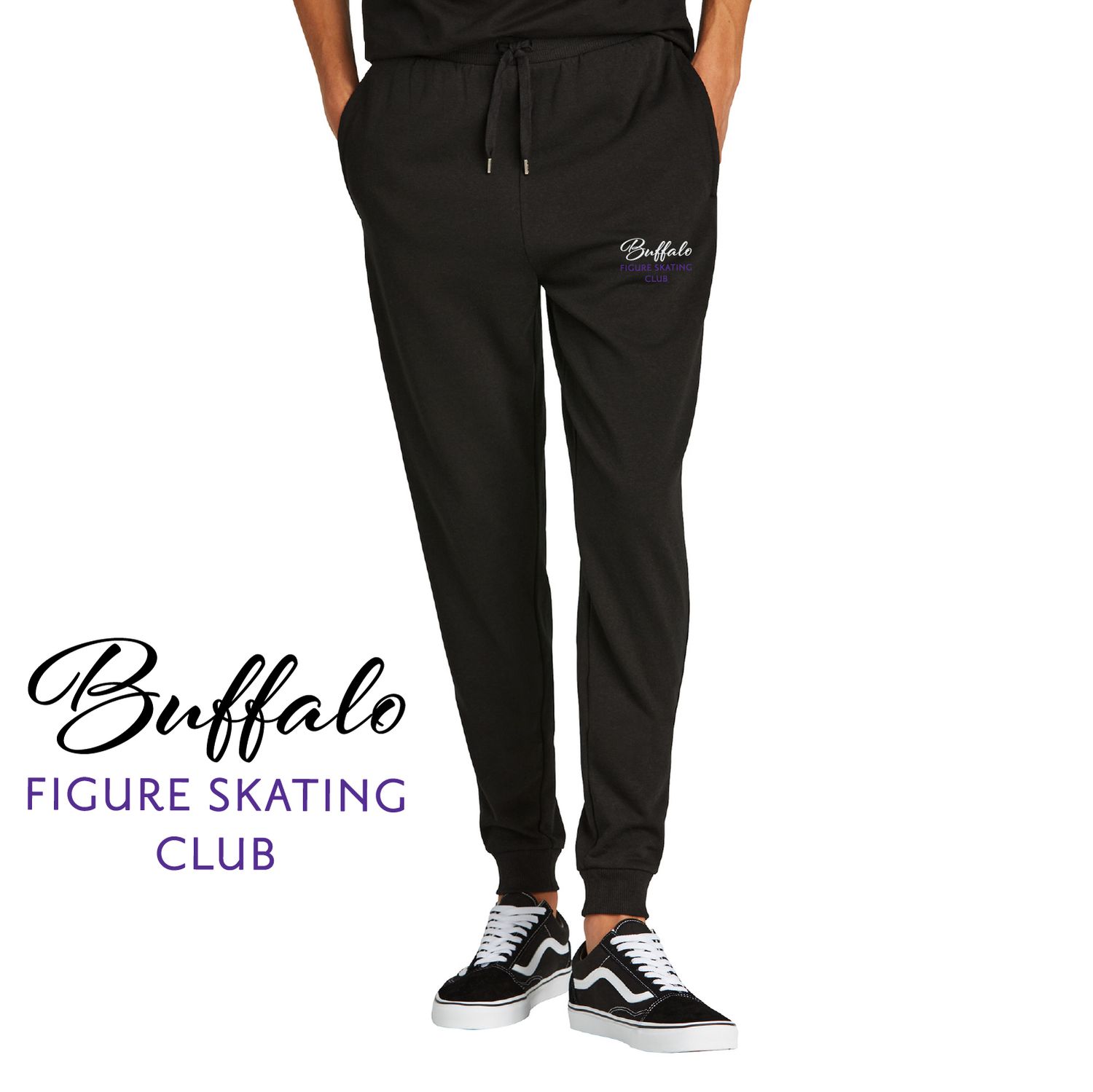 Buffalo Figure Skating Club District Perfect Tri Fleece Jogger - DT1307 - Black