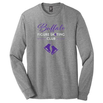 Buffalo Figure Skating Club District Perfect Tri Long Sleeve Tee - DM132 - 2-Color Options