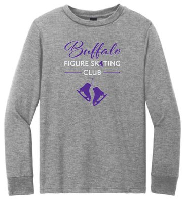 Buffalo Figure Skating Club District Youth Perfect Tri Long Sleeve Tee - DT132Y - 2-Color Options