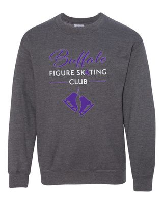 Buffalo Figure Skating Club Heavy Blend Youth Crewneck - 18000B - 2-Color Options (Personalize Option)