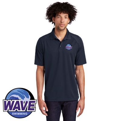 Wave Swimming Sport-Tek Dri-Mesh Pro Polo - T474 - Navy