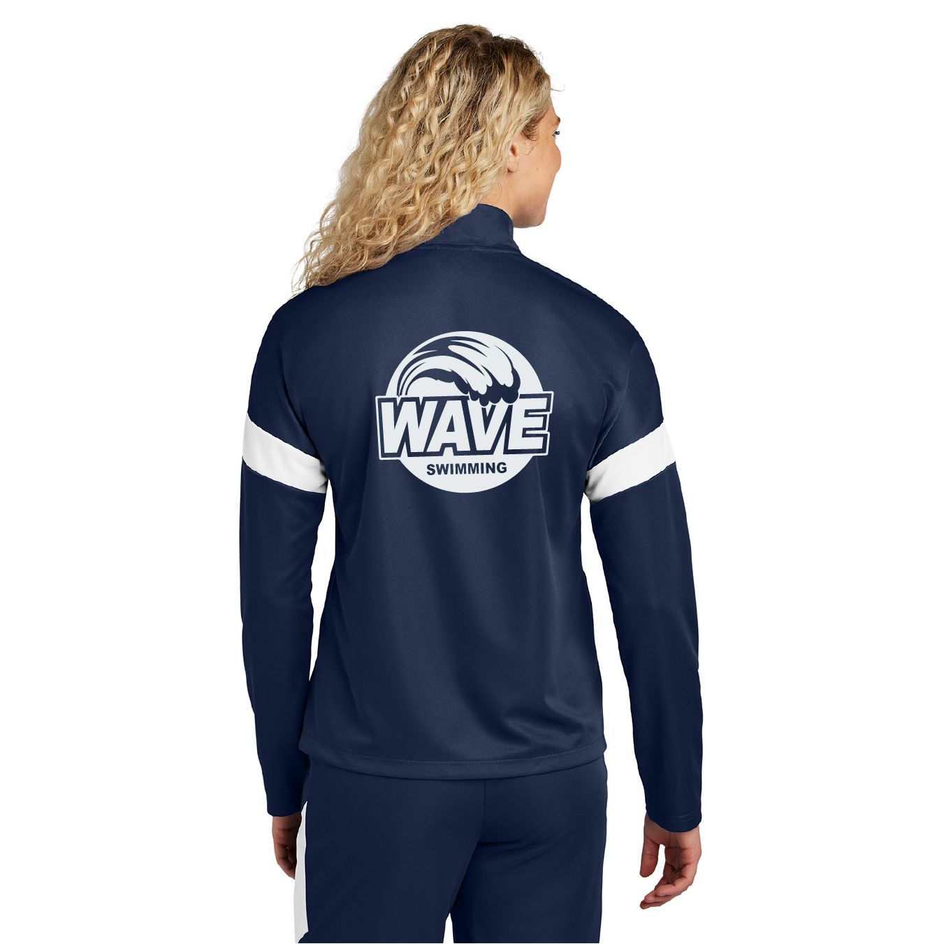 Wave Swimming Sport-Tek Women's Travel Full-Zip Jacket - LST800 - True Navy Wave Swimming Sport-Tek Women's Travel Full-Zip Jacket - LST800 - True Navy