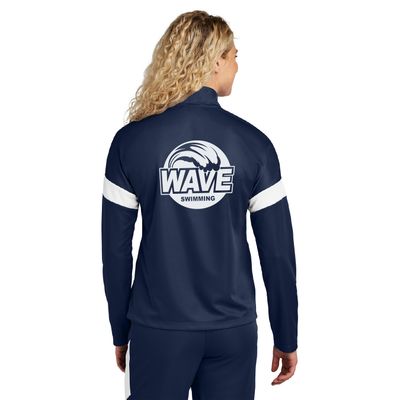 Wave Swimming Sport-Tek Women&#39;s Travel Full-Zip Jacket - LST800 - True Navy